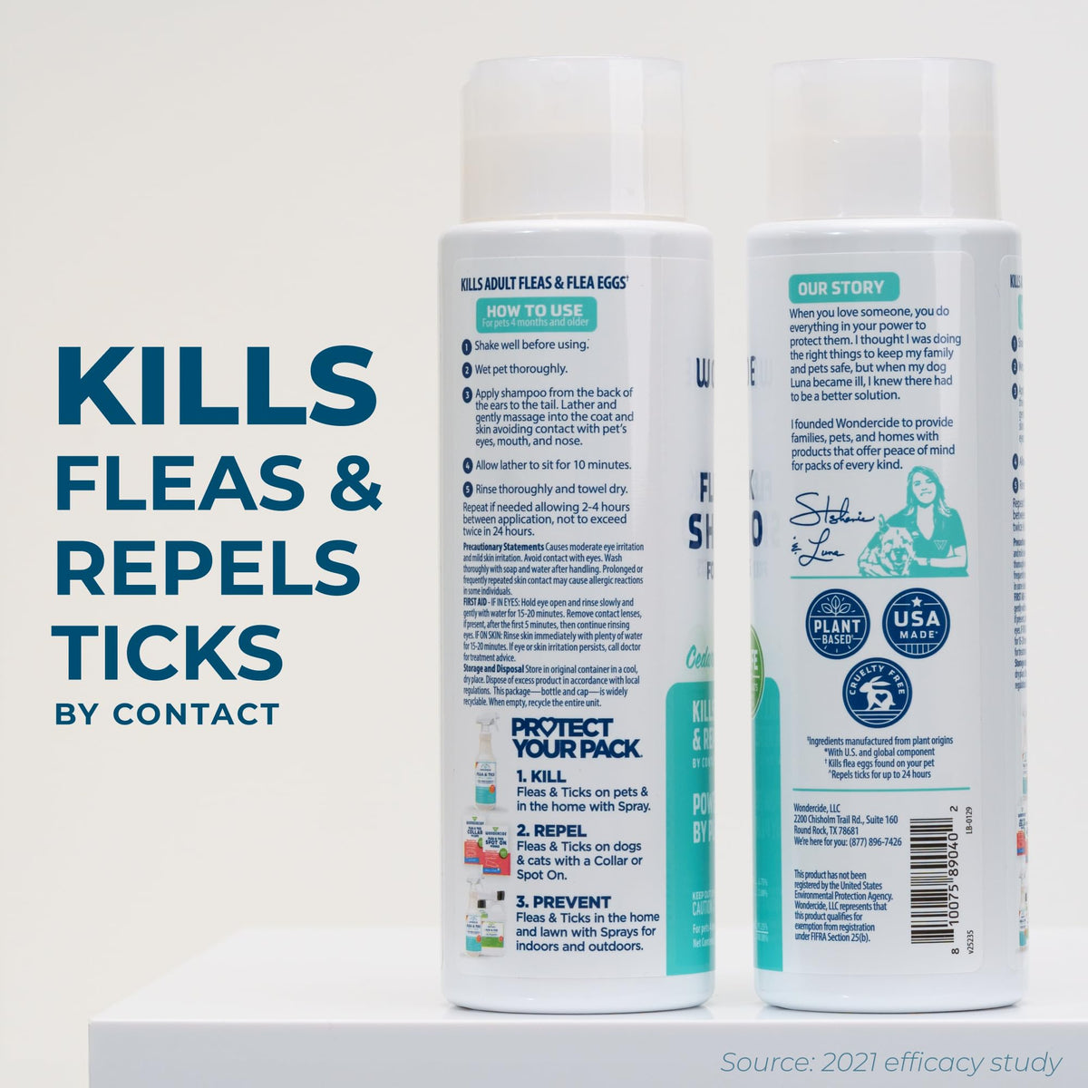 Flea & Tick Shampoo for Dogs and Cats (12 Fl oz)