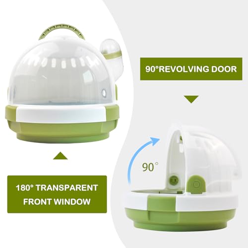 Hamster Carrier Cage with Water Bottle (【Green】)