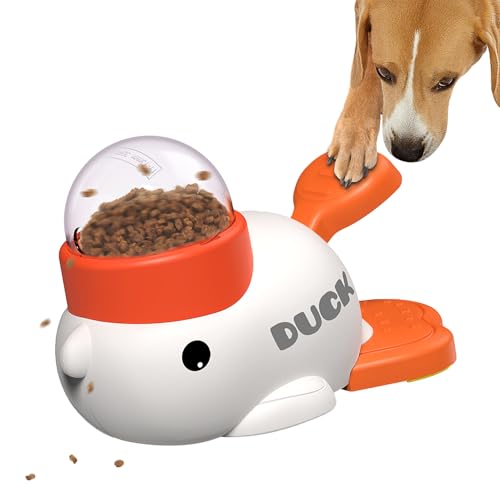 Dog Interactive Treat Dispenser Toy (White)