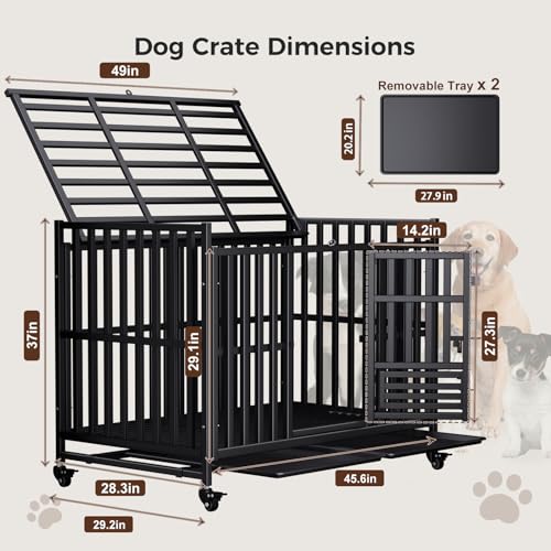 Heavy Duty Dog Crate (49in)