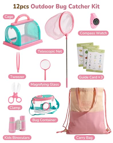 Upgraded Bug Catcher for Kids (Pink)