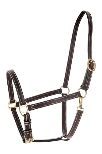 Fremont Soft Synthetic Leather Horse Halter (Brown / Horse)