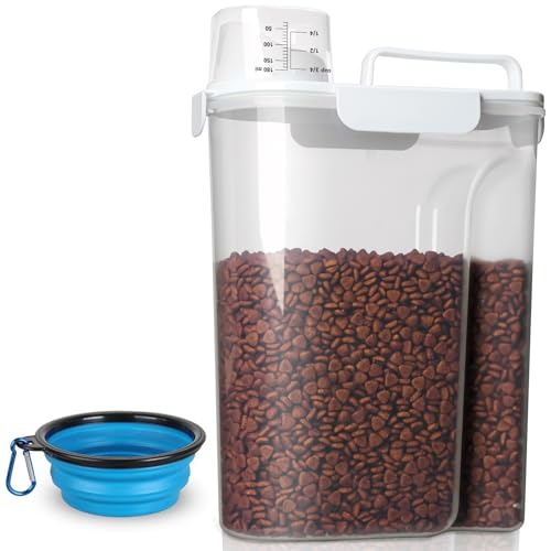 Dog Food Storage Container (White 6Qt)