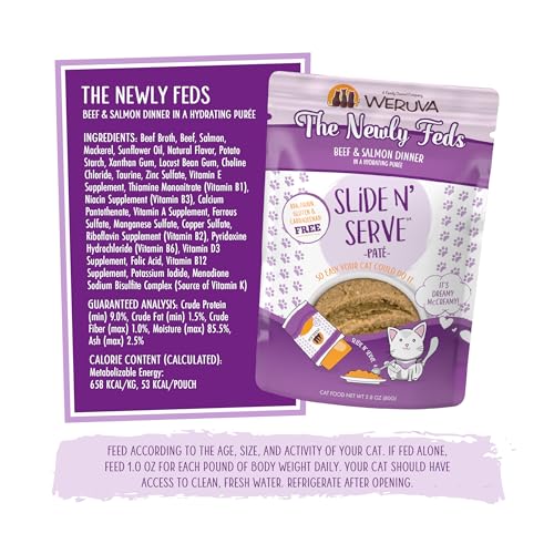 Wet Cat Food The Newly Feds with Beef and Salmon Pate (2.8 Ounce (Pack of 12))