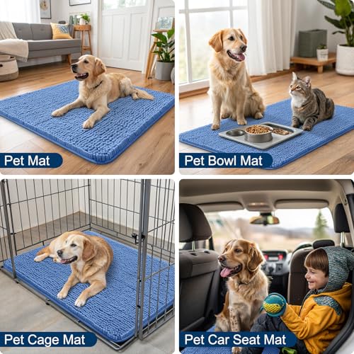 Dog Door Mat for Muddy Paws 71x46 (Cornflower Blue / 71"X46")