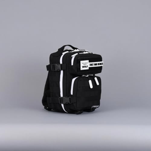 9L Mini Backpack 1000D Compact EDC Bag (Alpha Black White Accents)