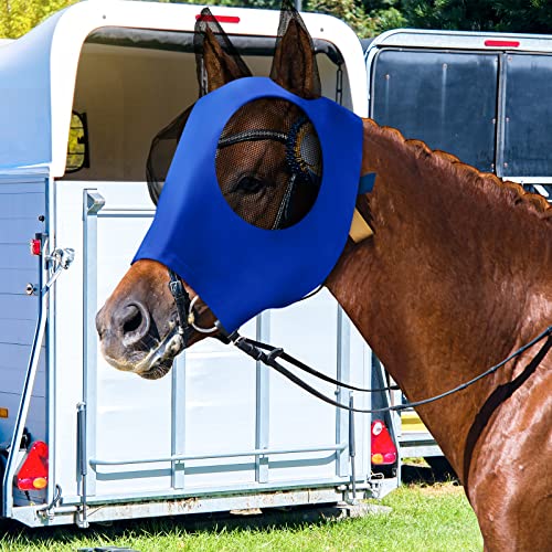 4 Pcs Horse Fly Mask with Ear (Large / Multicolor)