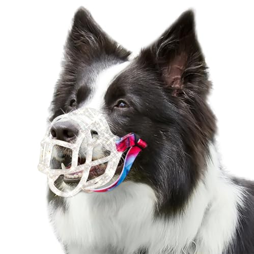 Basket Muzzle Allows Panting Drinking (Transparent / Size 6)