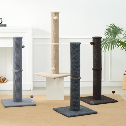 41" Cat Scratching Post (Gray / Replaceable Carpet)