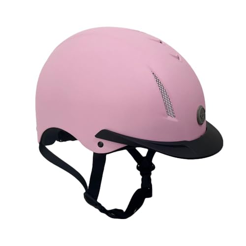 Shield Horse Riding Helmet with Adjust A Dial (Large / Light Pink)