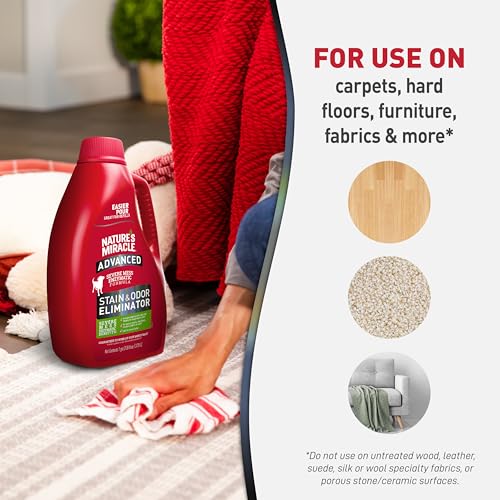 Nature’s Miracle Advanced Dog Stain & Odor Eliminator (Pour / 128 Fl Oz (Pack of 1))