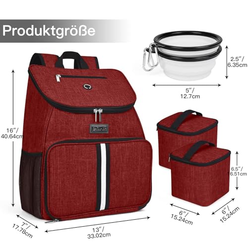 Dog Travel Bag (Red-A)