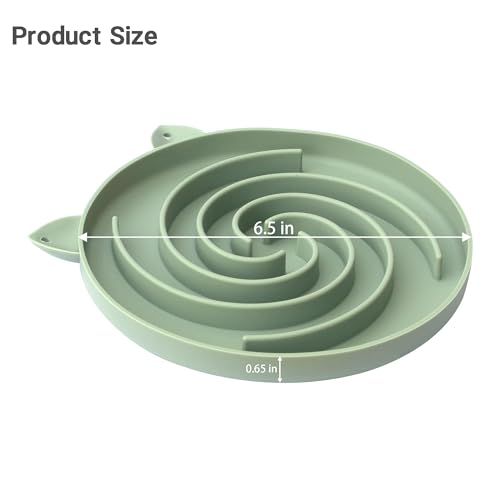 Slow Feeder Cat Bowl (Green and Blue)