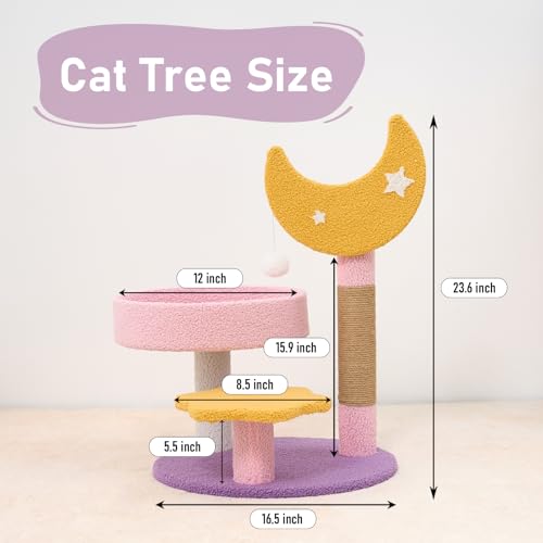 Small Cat Tree (23.5" / Moon & Star)