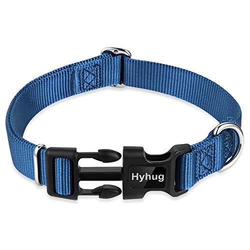 Blue Dog Collar for Medium Dogs (Medium / Classic Blue)