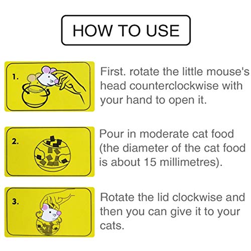 2Pcs Cat Treat Dispenser Toy
