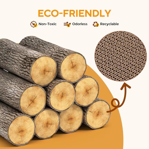 Cat Scratcher Box with 6PCS Cat Scratching Board