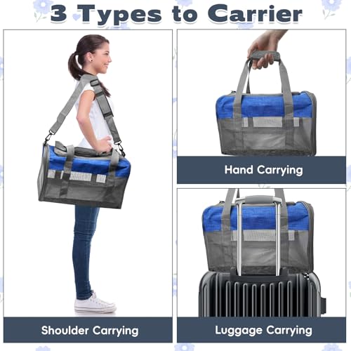Bunny Carrier for Travel Camping Outdoor (Blue & Gray)