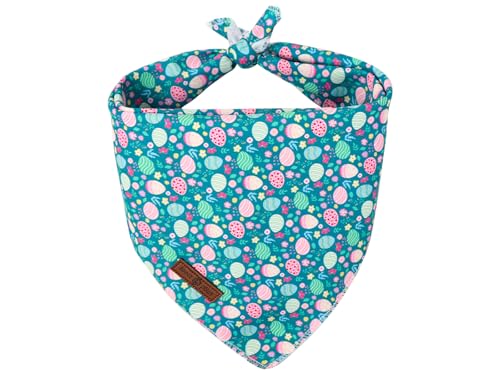 Easter Dog Bandana for Small Medium Dogs (Easter Eggs Cluster / Small (Pack of 1))