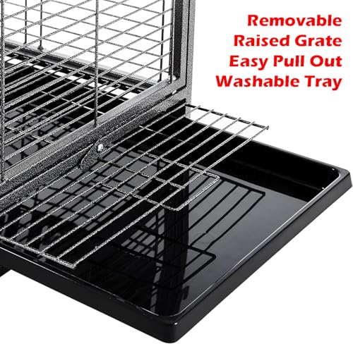 Deluxe Portable Durable Wrought Iron Bite (19" x 15" x 25"H / Black Vein)