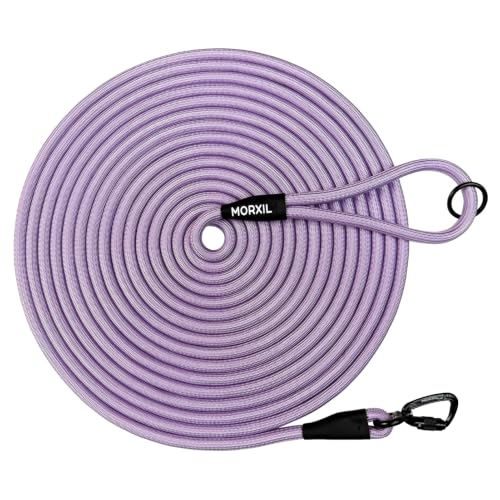 Long Dog Leash (Purple / 50FT*0.4" Single Handle)