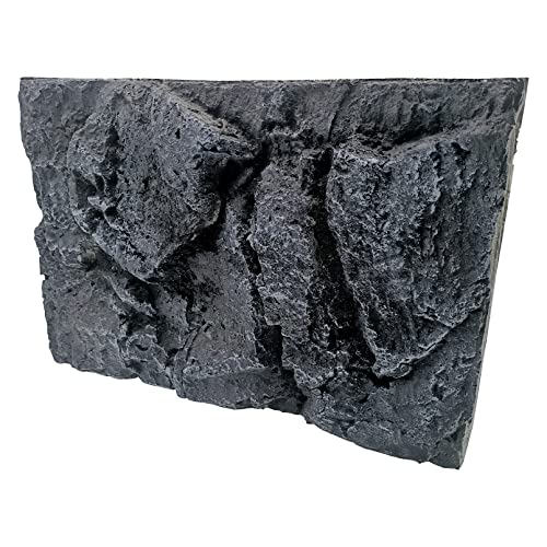 Rock Terrarium Background 3D Reptile Tank Background Board Amphibian Stereo Backdrop Wall Snake Habitat Decor for Lizard Bearded Dragon Gecko Spider Chameleon Turtle Fish (Qinglong Stone)