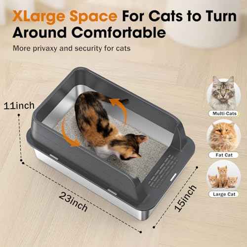 2PACK Stainless Steel Litter Box (Multi-Colored / XL)