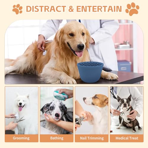 Dog Lick Bowl (M-L / Dark Blue)