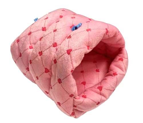 Guinea Pig Warm Cave Bed (L / Poker-Pink)