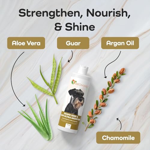 Grape Seed & Aloe Ultra Moisture for Coarse Coats Dog Shampoo (Schnauzer / 16 Fluid Ounces)
