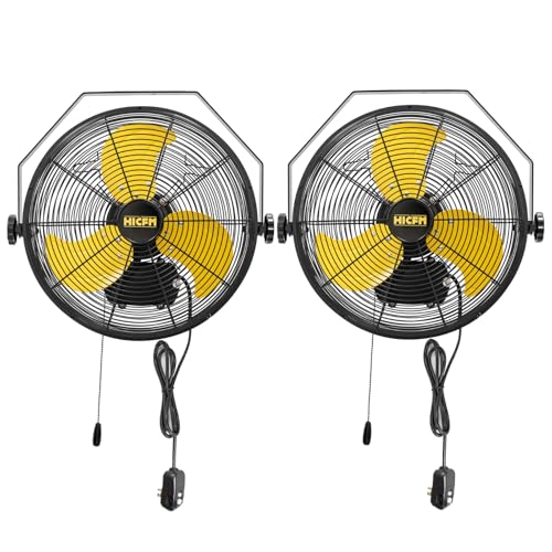 2pcs 14" Outdoor Wall Mount Fan (14" Outdoor (No Remote))