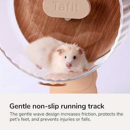 Super‑Silent Hamster Exercise Wheel (8.7inch / Warm Brown)