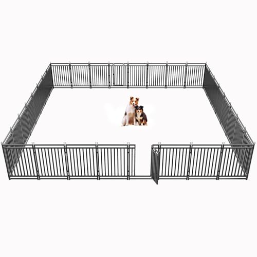 Thickened Outdoor Dog Fence (40" Height / 32 Panels)