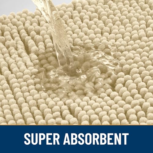 Dog Door Mat for Muddy Paws 54x24 (Cream White / 54"X24")