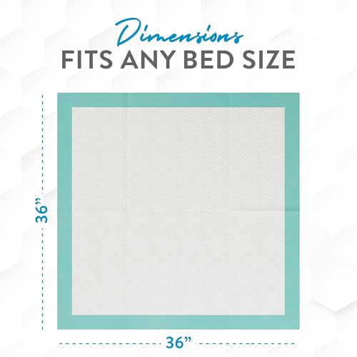 Super Absorbent Disposable Bed Pads for Chronic Incontinence Ultra Thick and Absorbent Bed Pads Disposable Adult (36" x 36")