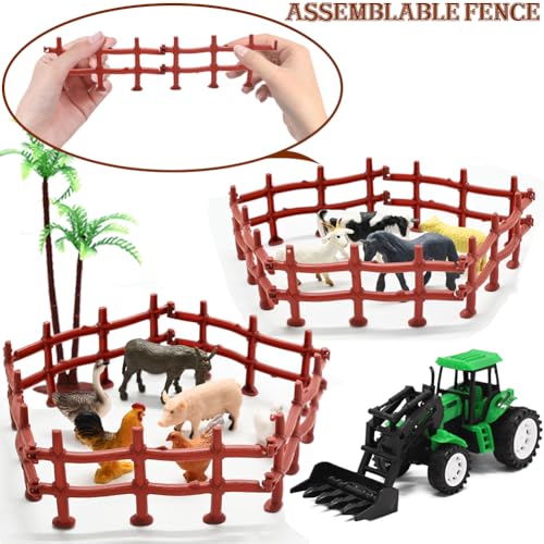 Farm Animals Figures Playset