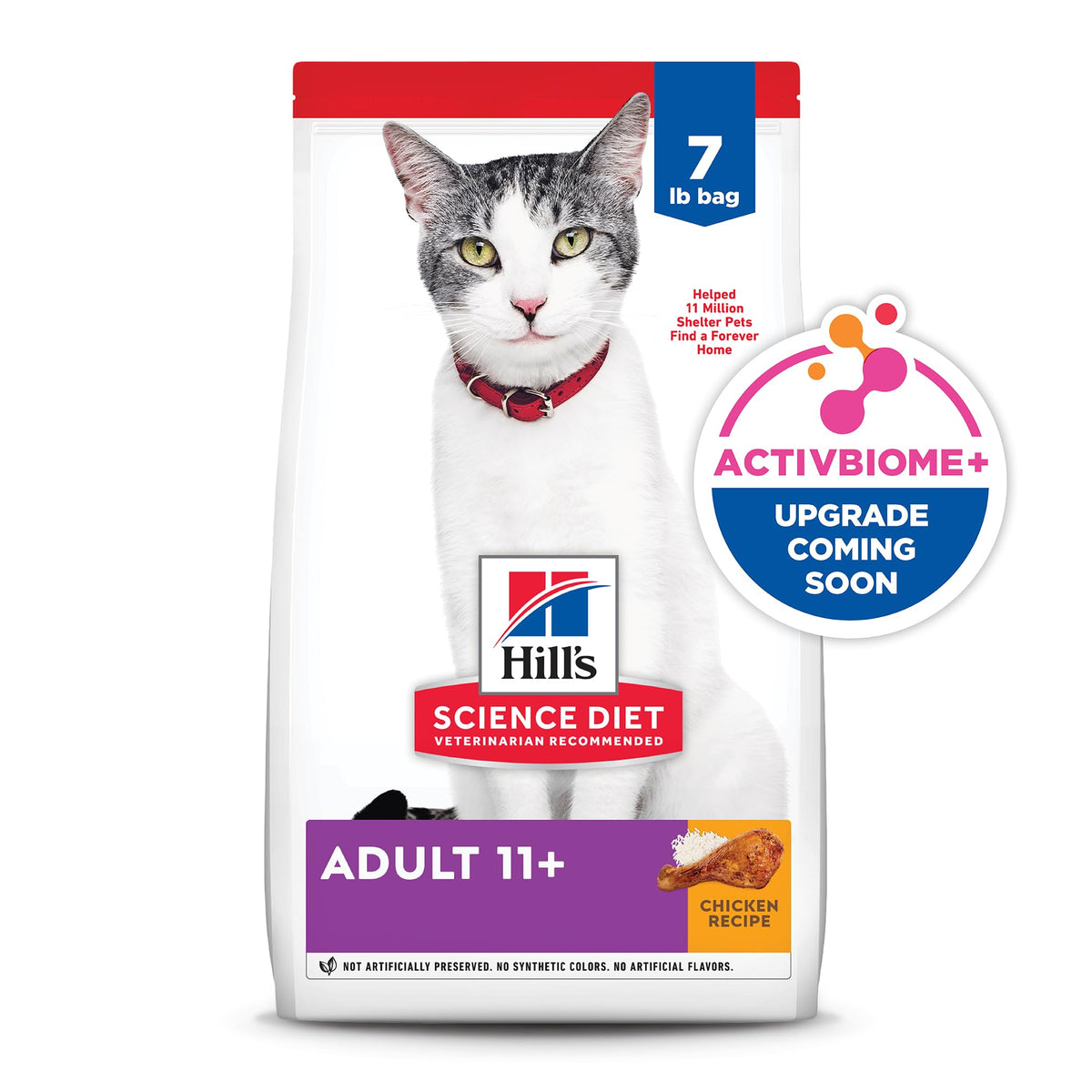 Senior 11+ Dry Cat Food (7 Pound (Pack of 1))