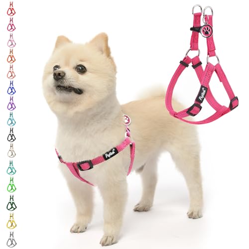 No Pull Dog Harness Small Sized Step (DeepPink(Reflective) / Small)