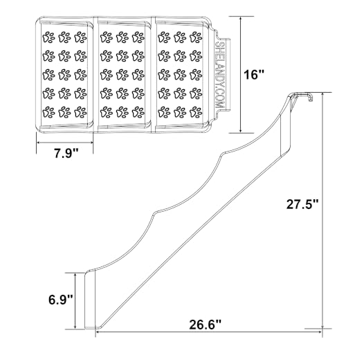 45" Pet Grooming Bathtub Dog Wash Station (Bathtub & Stairs)
