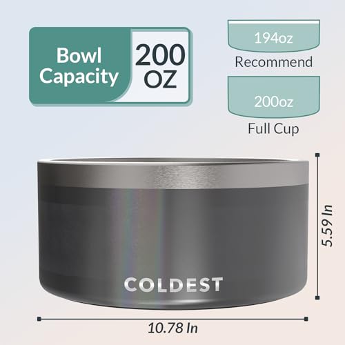 Coldest Dog Bowl (200 oz / Stardust Glitter)