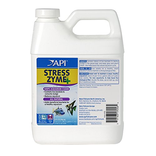 STRESS ZYME Freshwater and Saltwater Aquarium Cleaning Solution 32 (32-Ounce)