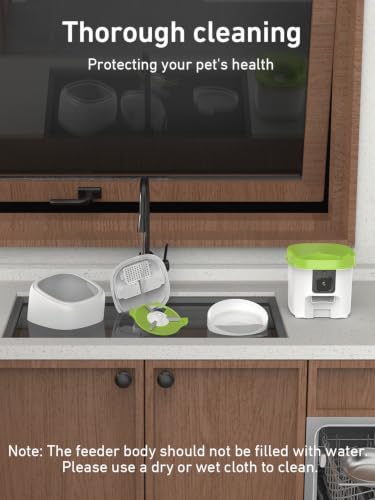 Automatic Cat Feeder with Camera (4L - White)