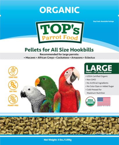 TOP's Parrot Pellets 4 lb (Large Pellets / 4 Pound (Pack of 1))