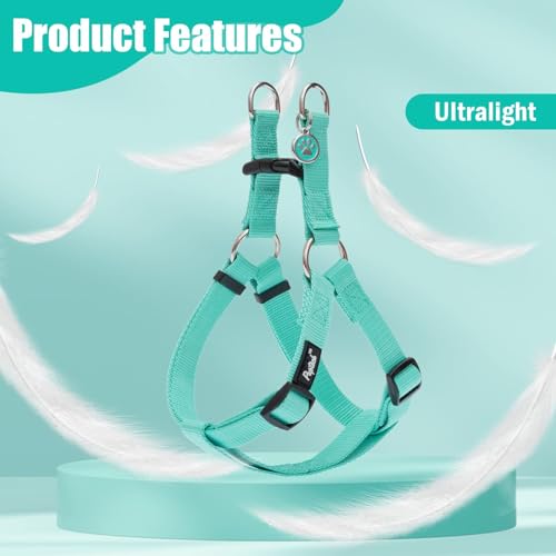 No Pull Dog Harness Medium Sized Step (Light Green / Medium)