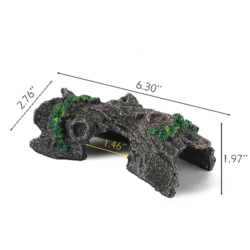 Aquarium Wood Fish Tank Decorations (6.3"*2.0"*8.9")