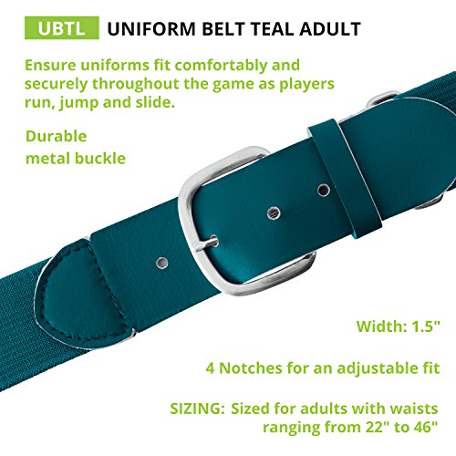 Baseball Softball Uniform Belt (Youth (18-32 Inches) / Teal)
