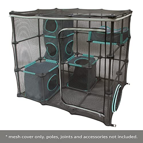 Outdoor Catio Furniture and Play Kits for Cats (Replacement Mesh Cover)