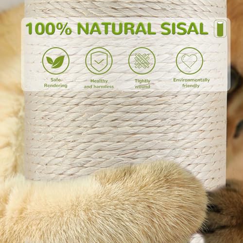 45'' Extra Tall Cat Scratching Post for Large (green-45inch)
