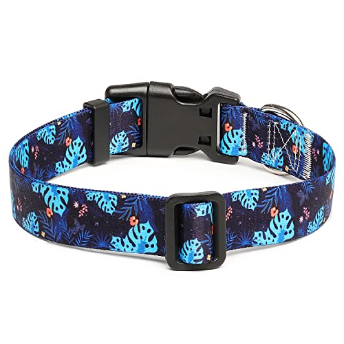 Adjustable Dog Collar (Extra Small / Monstera)