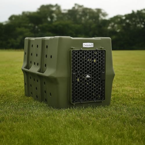 Dakota 283 Canine Rough and Tough Economy Dog Crate (Large / Olive)